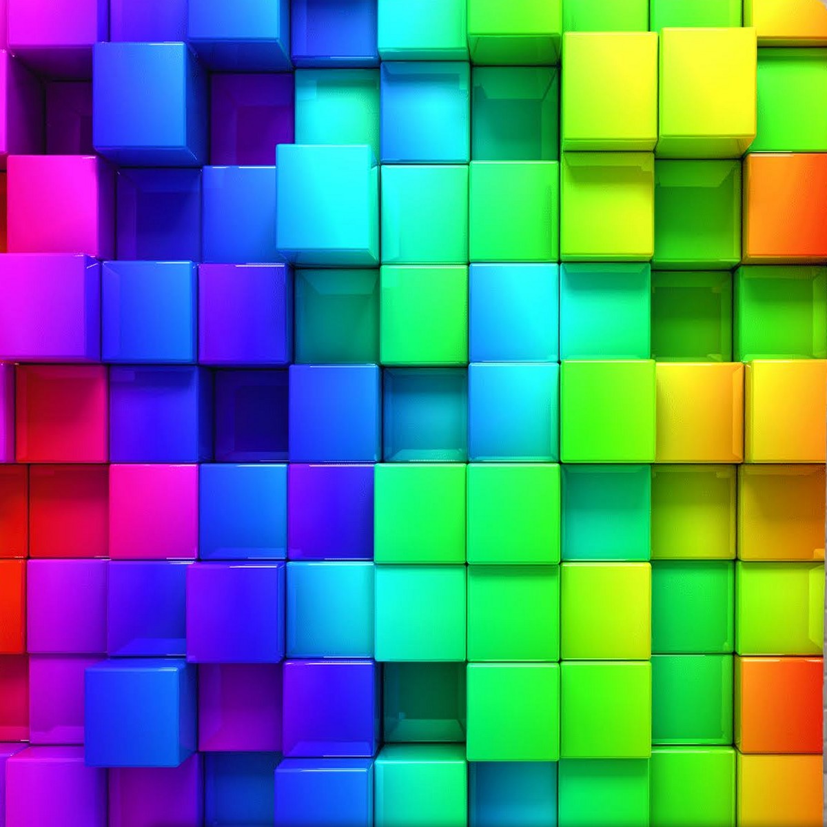 3D Color Cubes photobooth backdrop