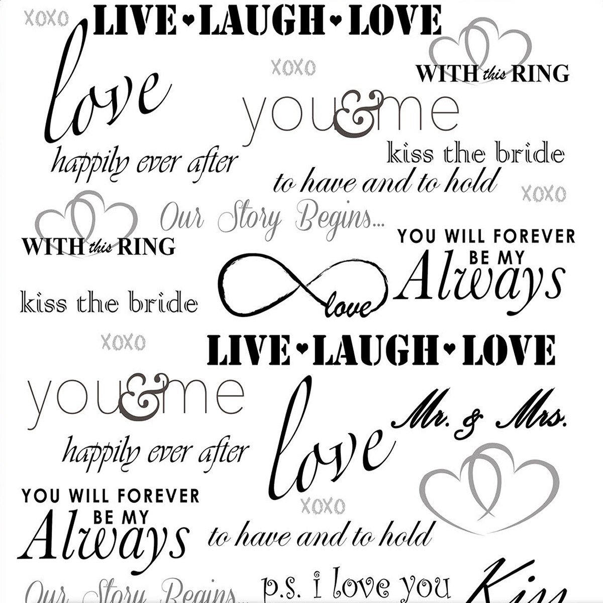 Wedding Words photobooth backdrop
