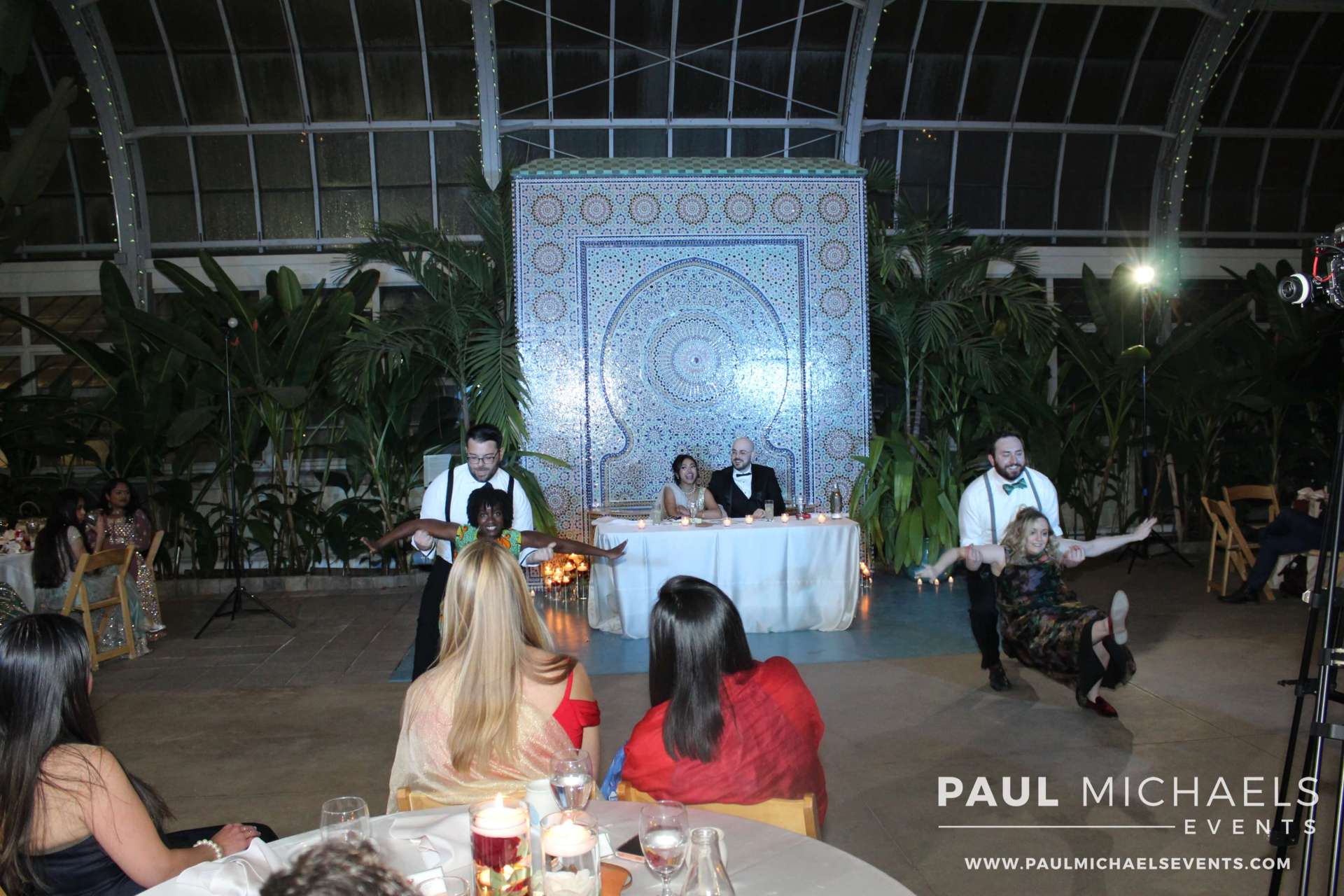 Naz & John's Blooming Wedding at Garfield Park Conservatory in East Garfield Park, Chicago