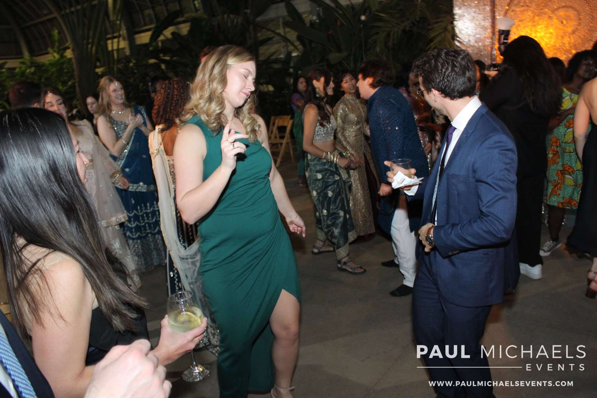 Naz & John's Blooming Wedding at Garfield Park Conservatory in East Garfield Park, Chicago