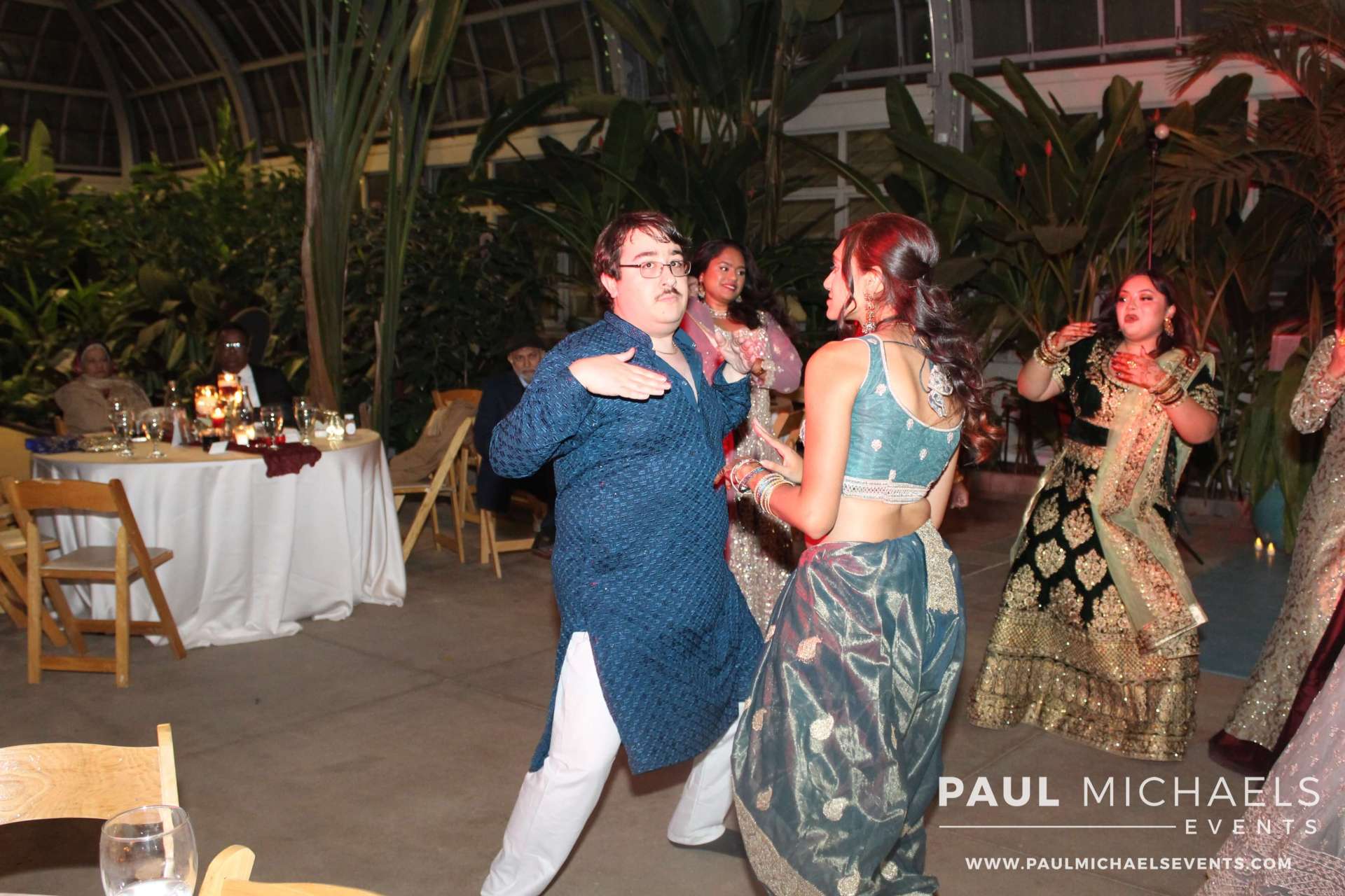 Naz & John's Blooming Wedding at Garfield Park Conservatory in East Garfield Park, Chicago