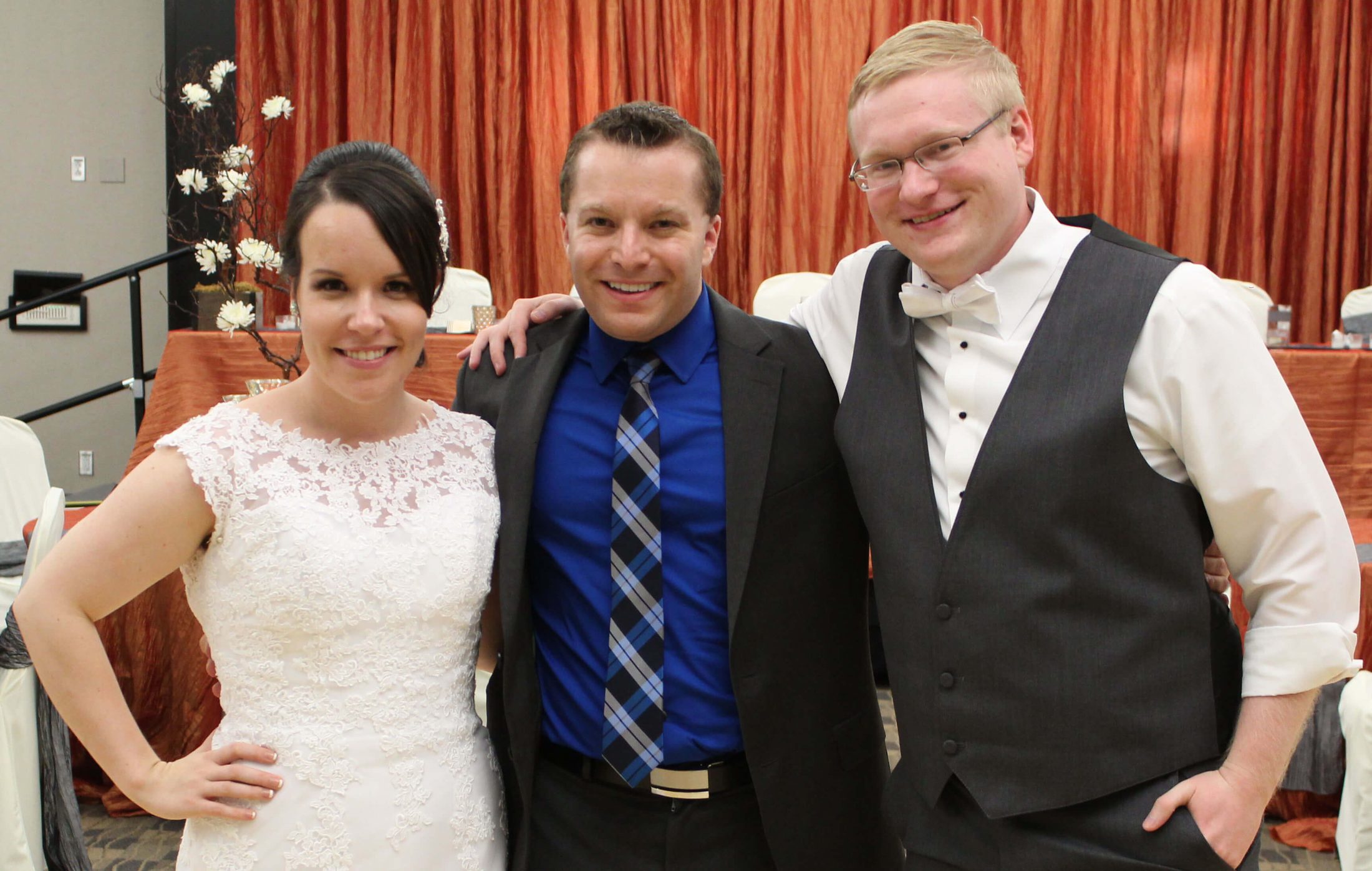 Lindsey and Andrew with Paul
