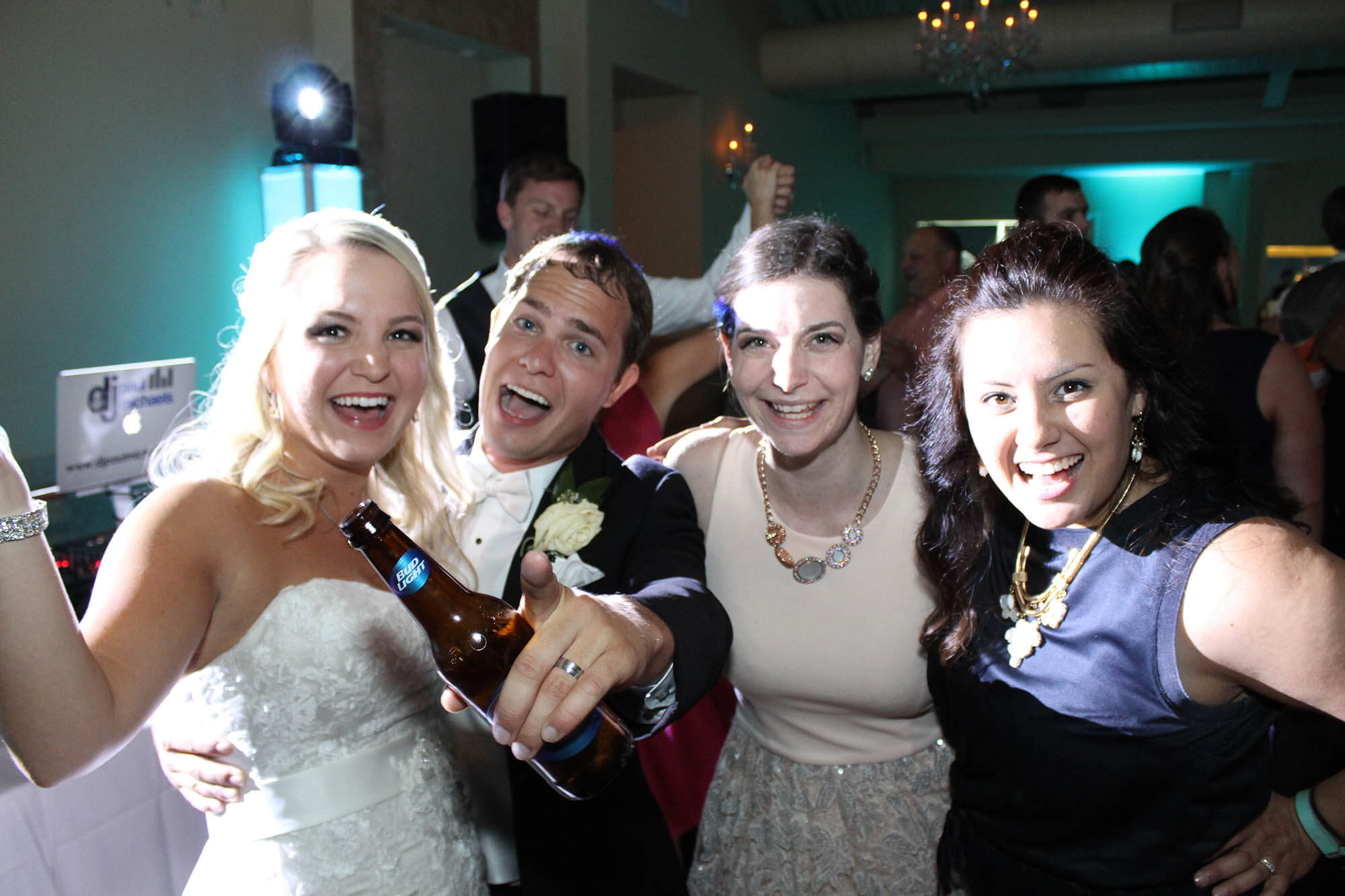 Wedding Guests Partying with Bride and Groom at Meson Sabika in Naperville Blog Cover