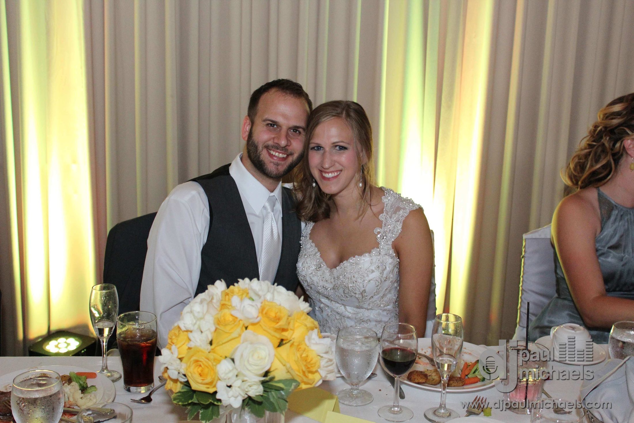 Happy Wedding Couple at White Deer Run Golf Club Vernon Hills Wedding DJ Blog Cover