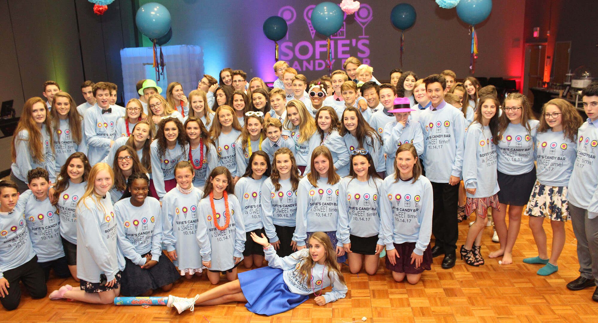 Naperville Bat Mitzvah Kids Partying