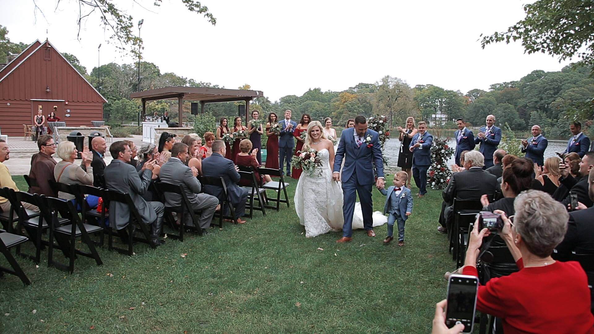 Samantha and Eric's Wedding Ceremony and Reception at the Lake Ellyn Boathouse