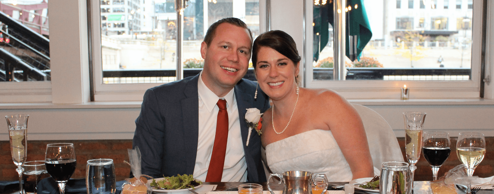 Tiffany and JJ's Wedding Reception at River Roast in Downtown Chicago