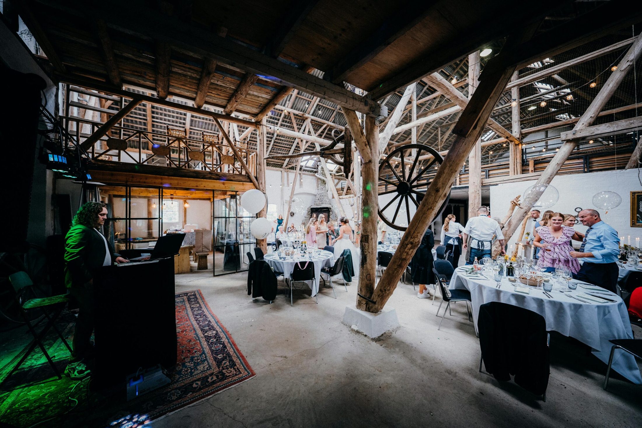people in a wedding receiption